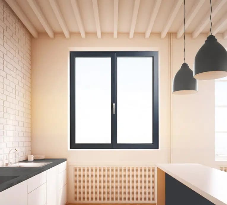 Fenêtre mixte finition aluminium