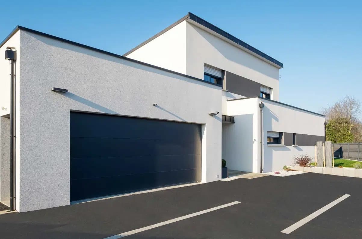 portes de garage sectionnelles en aluminium