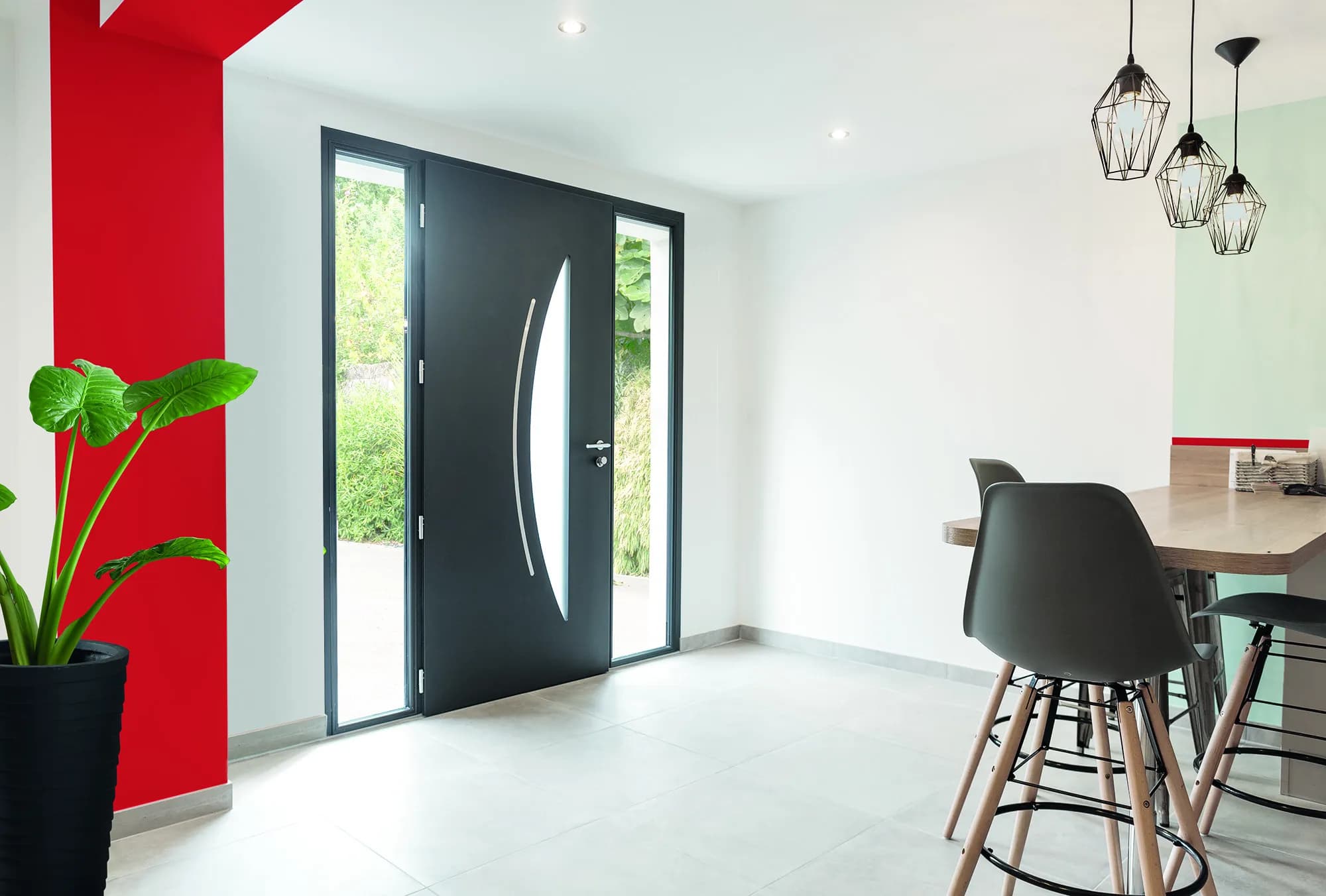 Porte d'entrée aluminium