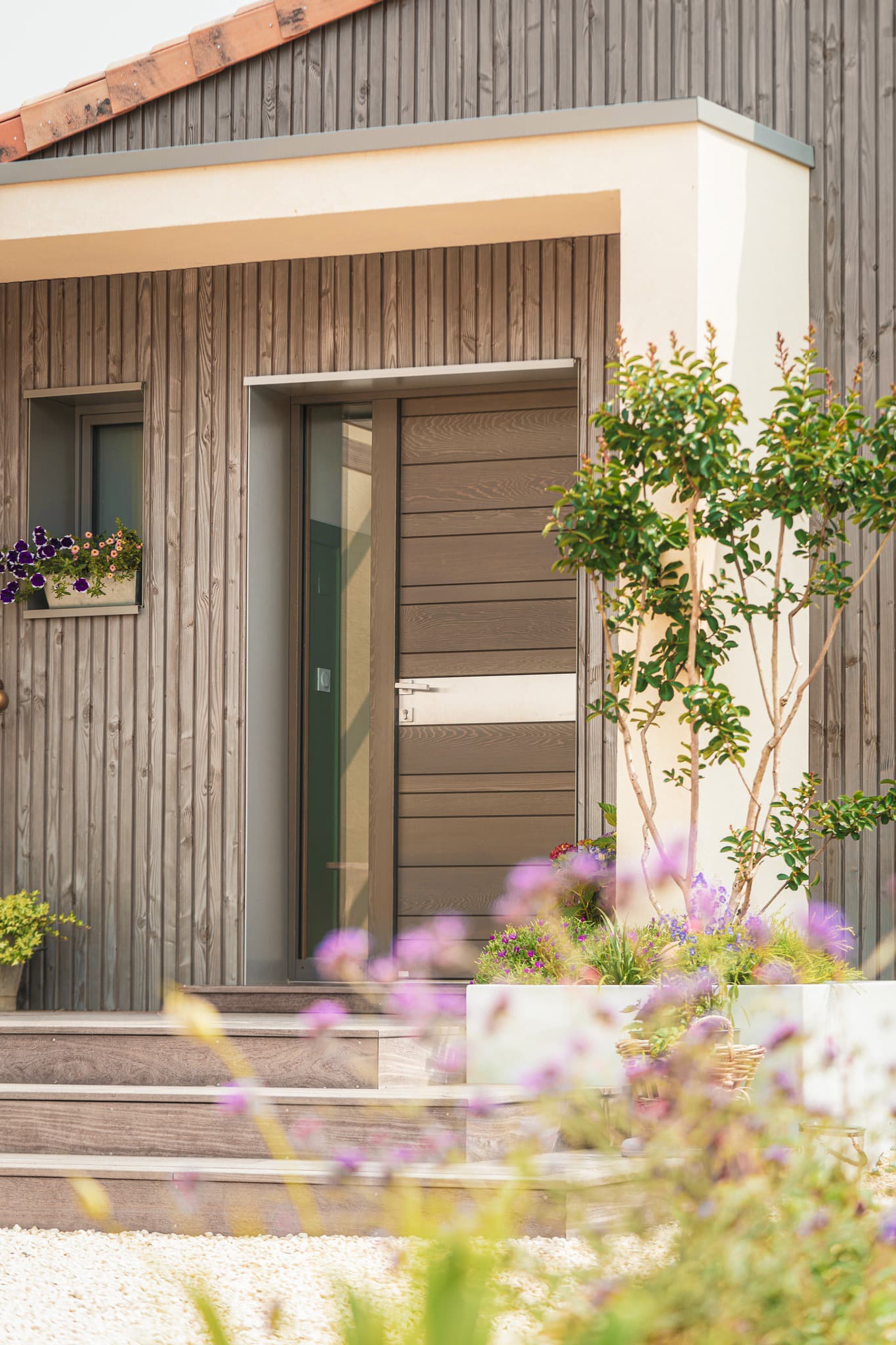 Porte d'entrée bois